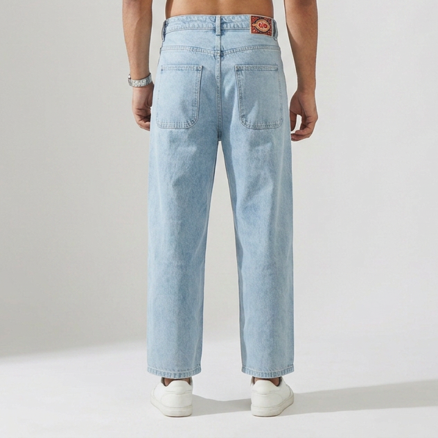 Barrel Fit High Rise K Denim