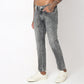 Tapered Fit Fade Acid Crop Length Jeans