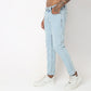 Tapered Fit Heavy Fade Crop Length Jeans