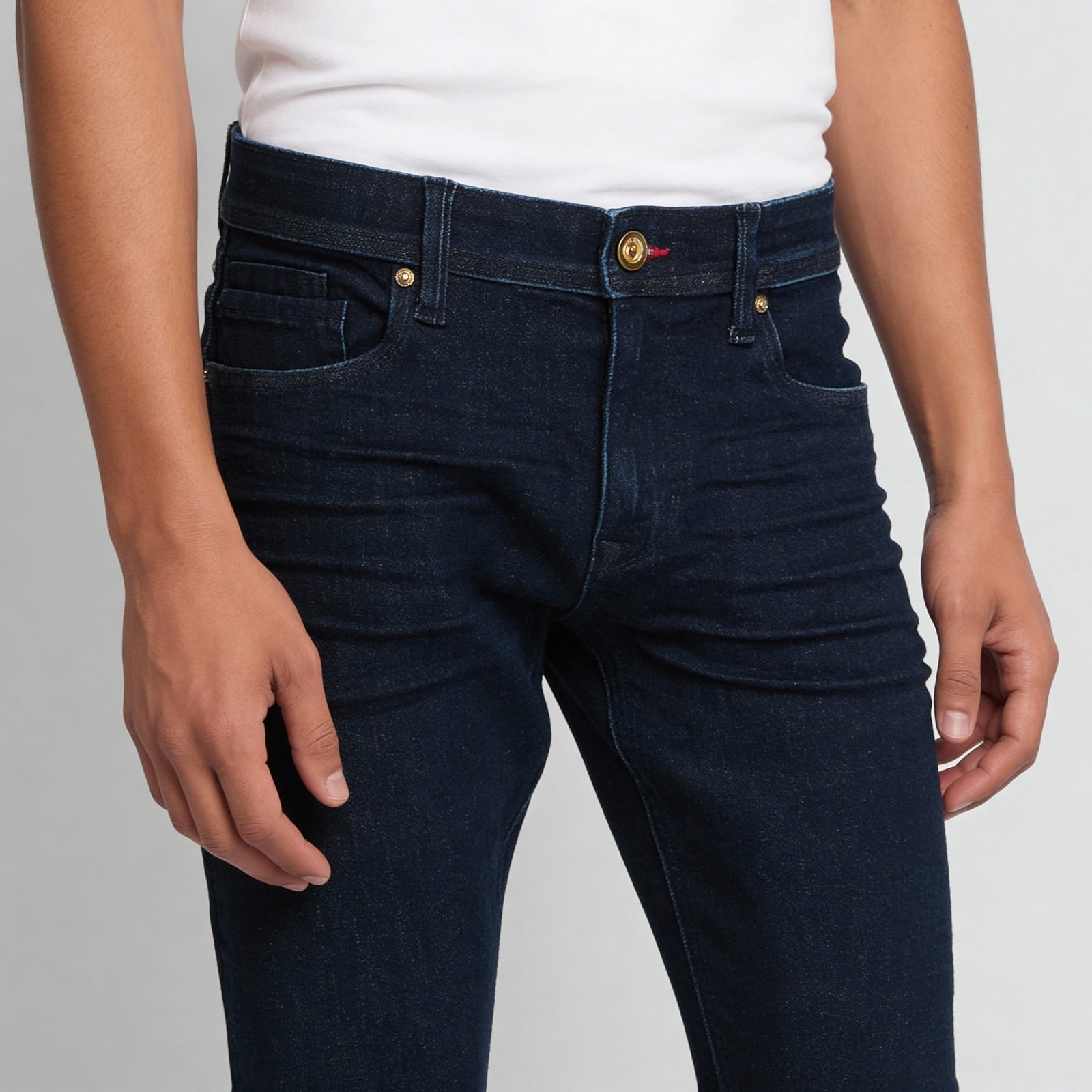 Straight Fit Solid Jeans