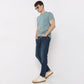 Stone Wash Skinny Fit Clean Look Jeans