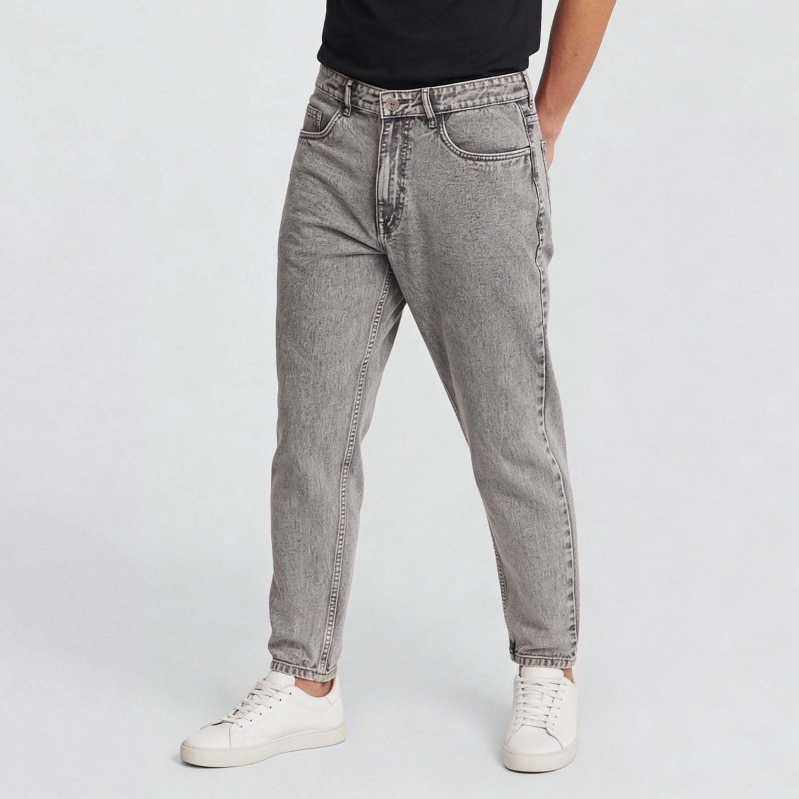 Full Length Stone Washed Jeans