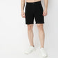 Regular Fit Solid Short Length Mid Rise Shorts