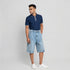Woven Straight Fit Denim Shorts