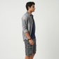 Solid Mid Rise Cargo Shorts