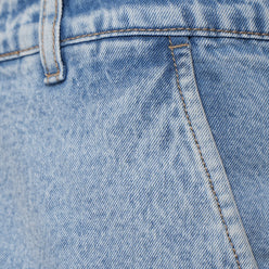 Solid Mid Rise Cargo Shorts