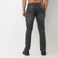 Tapered Fit Solid Mid Rise Jeans