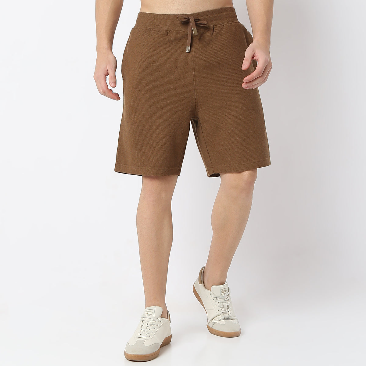 Oversize Structured Knee Length Shorts