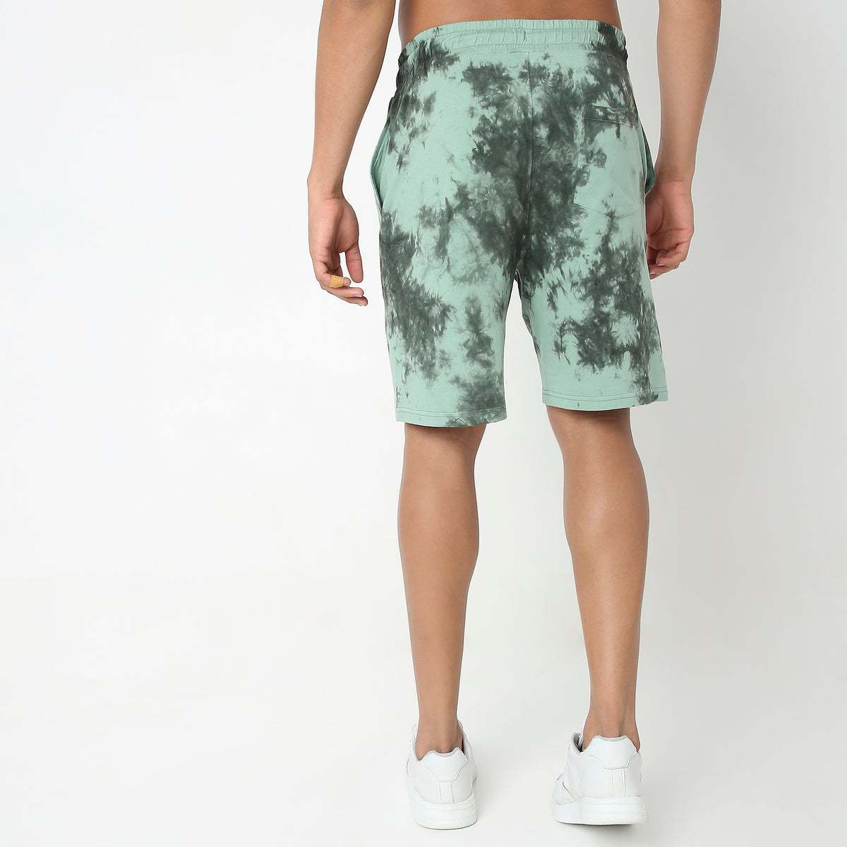 Regular Fit Tie - Dye Mid Rise Shorts