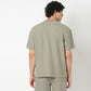 Crew Neck Structured Oversize Half Sleeve Round Neck T-Shirt