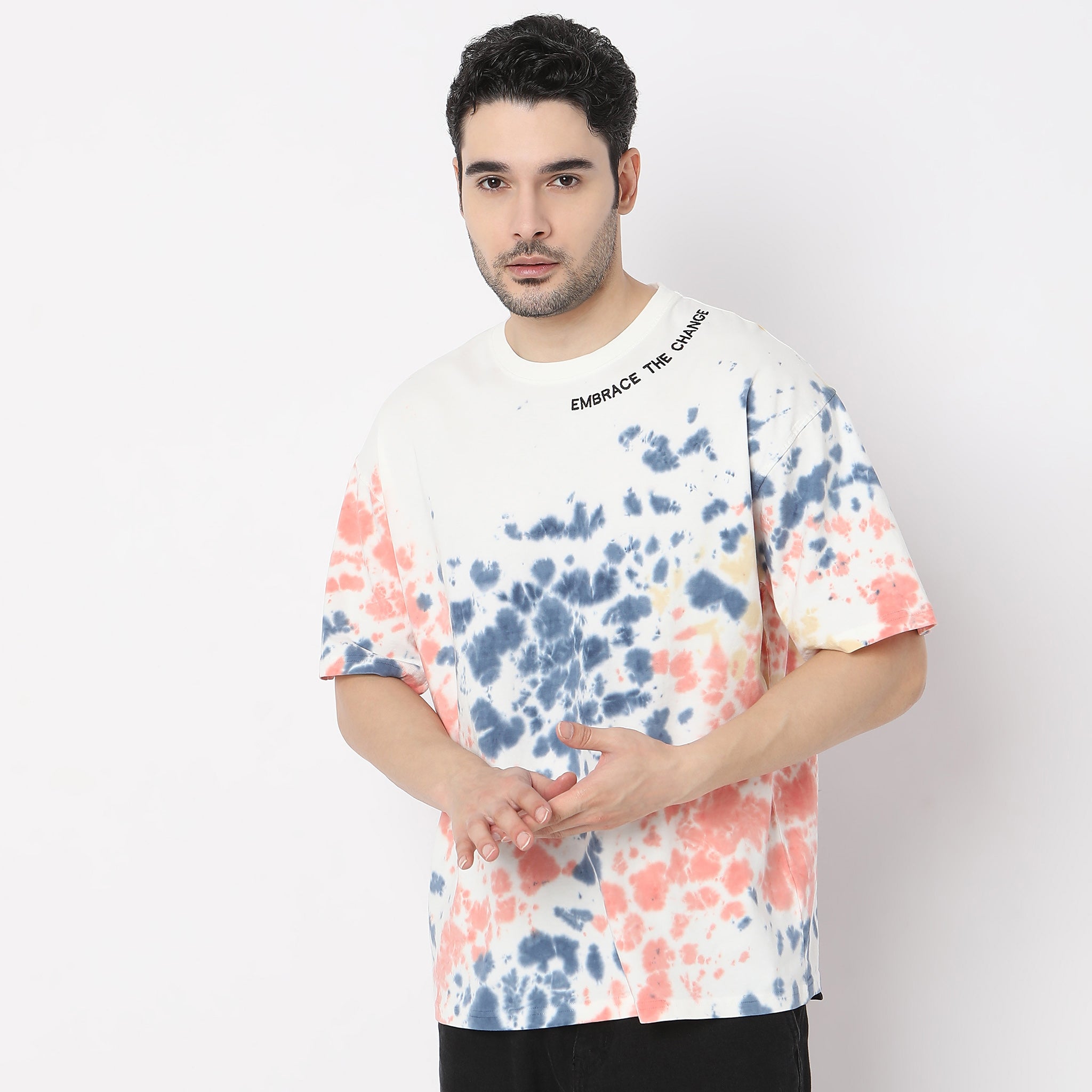 Oversize Tie - Dye Crew Neck Modern Street T-Shirt