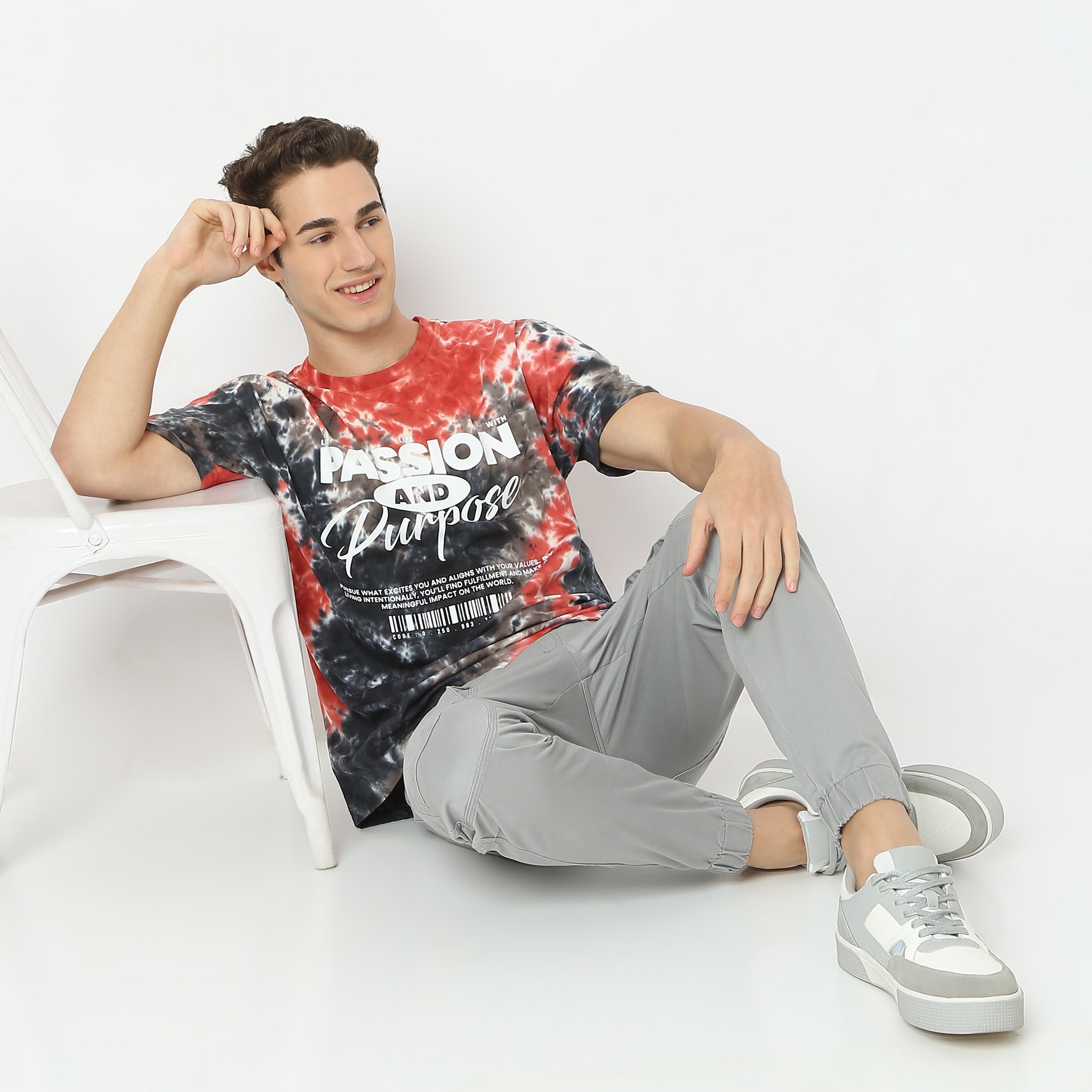 Oversize Tie - Dye Crew Neck Modern Street T-Shirt