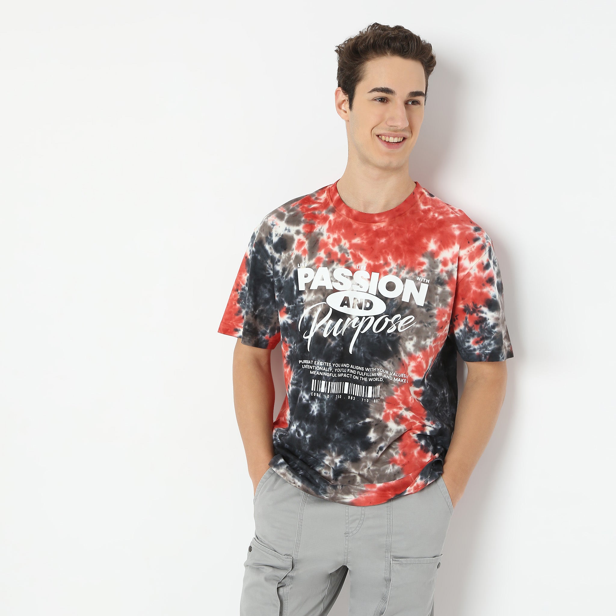 Oversize Tie - Dye Crew Neck Modern Street T-Shirt