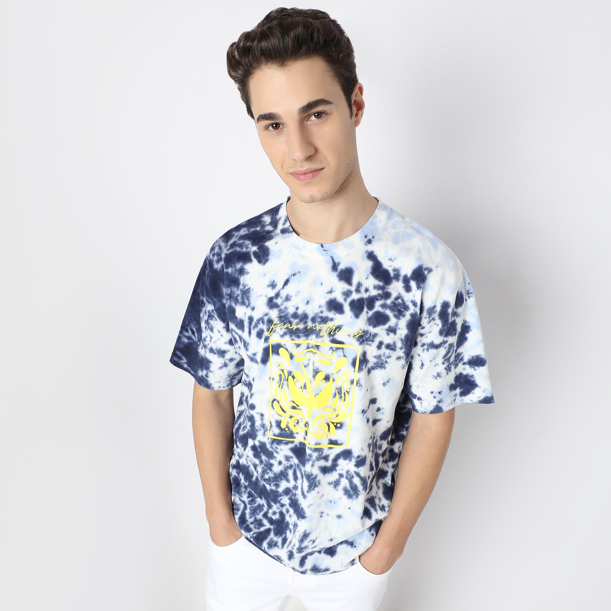 Oversized Cew Neck Modern Street Tie-Dye T-Shirt