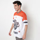 Buy Men Oversize Cut and Sew Half Sleeve T-Shirt  - Style Union
