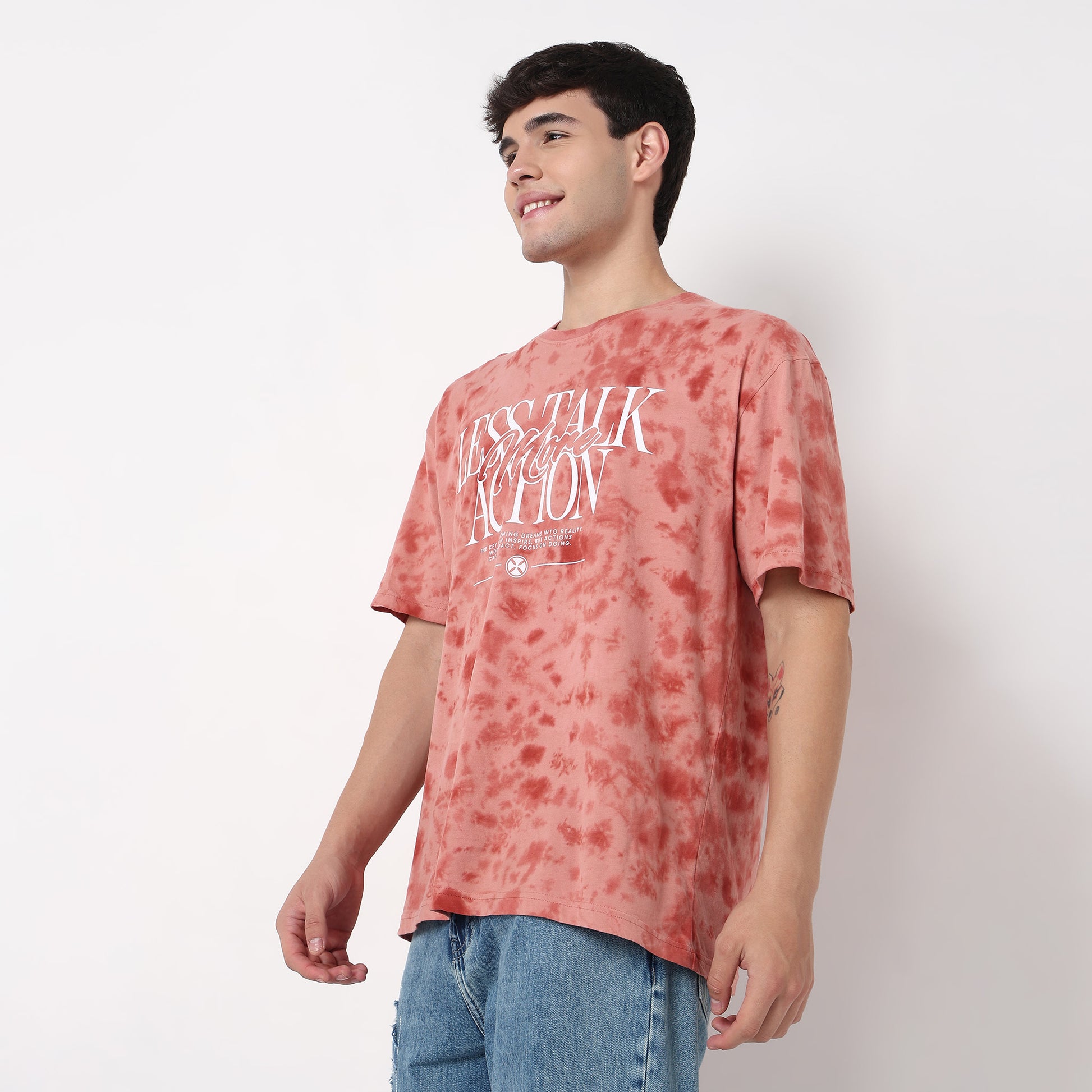 Order Now Men Tie - Dye Crew Neck Oversize Casual Wear Tie And Dye by Style Union