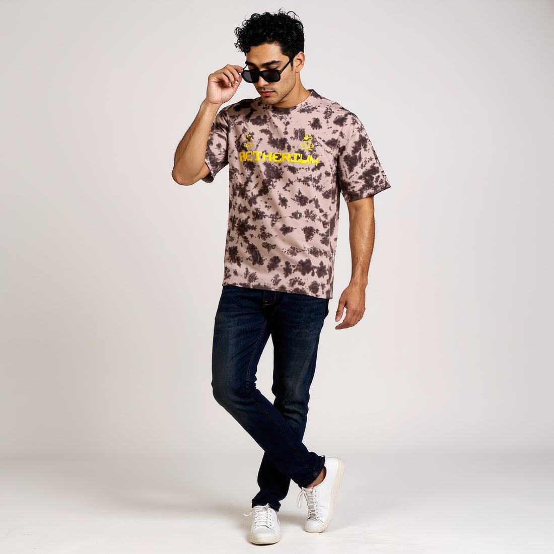 Tie and Dye Oversize Graphic T-Shirt