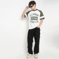 Cotton Oversized Crew Neck Drip T-Shirt