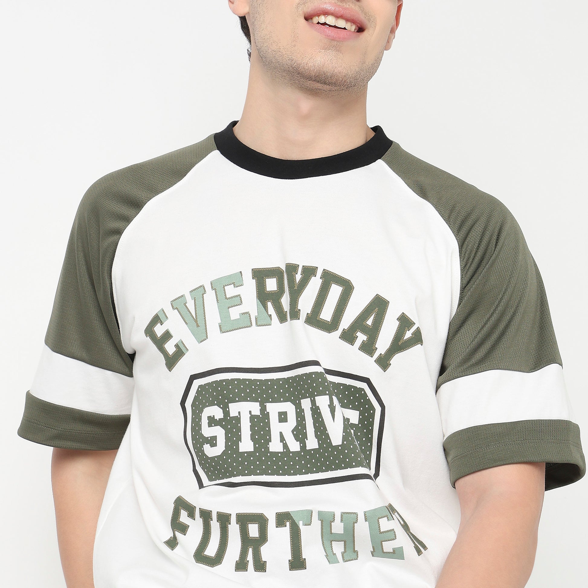 Cotton Oversized Crew Neck Drip T-Shirt