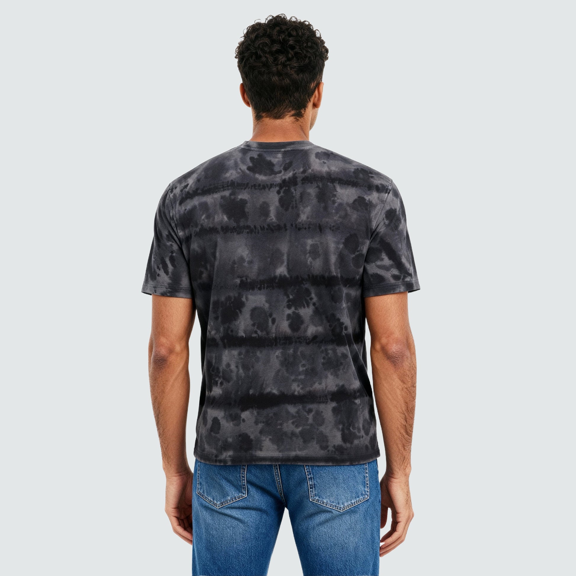 Cotton Tie and Dye Oversize Graphic T-Shirt