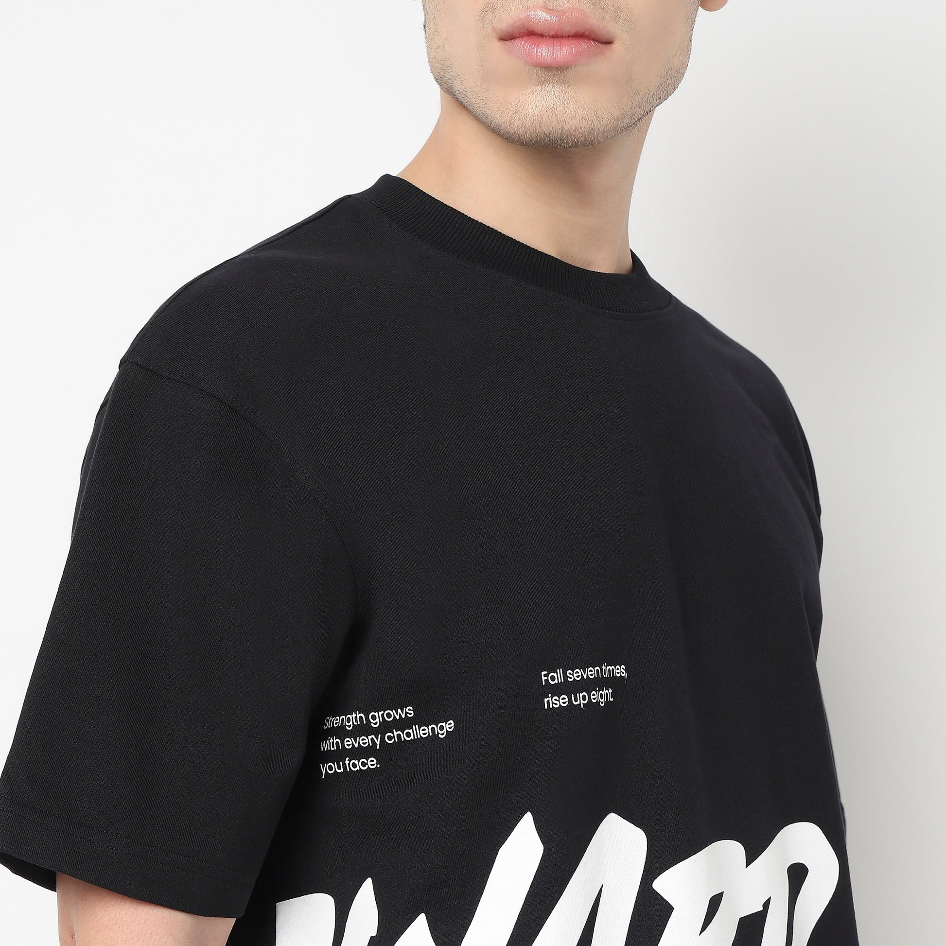 Cotton Oversized Graphic Drip T-Shirt