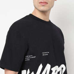 Cotton Oversized Graphic Drip T-Shirt