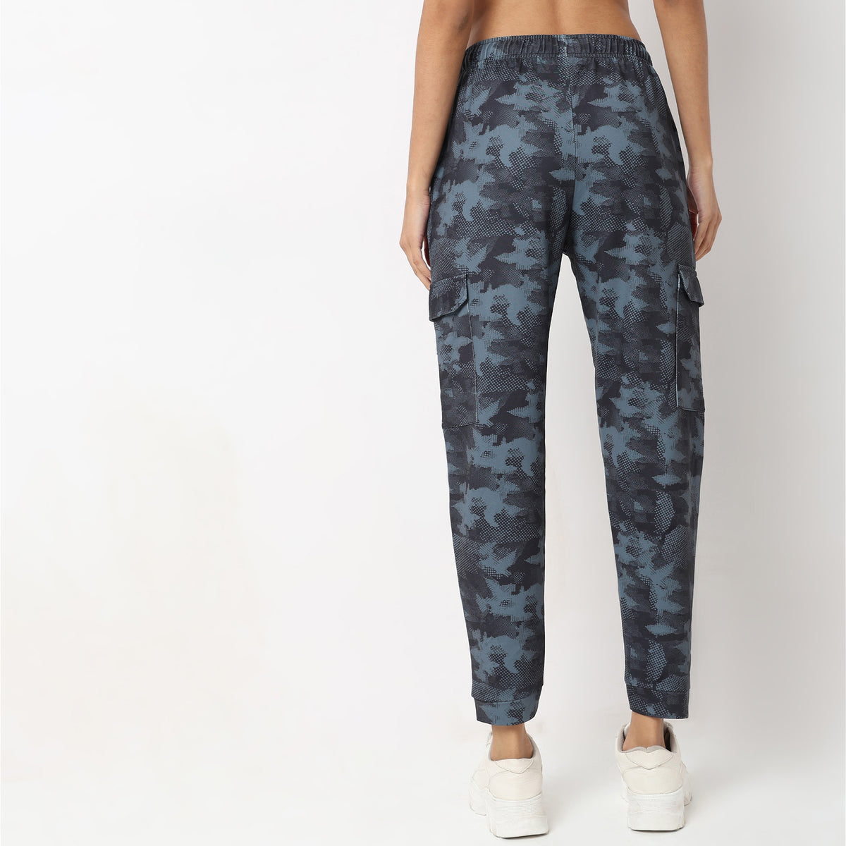 Regular Fit Camouflage High Rise Joggers