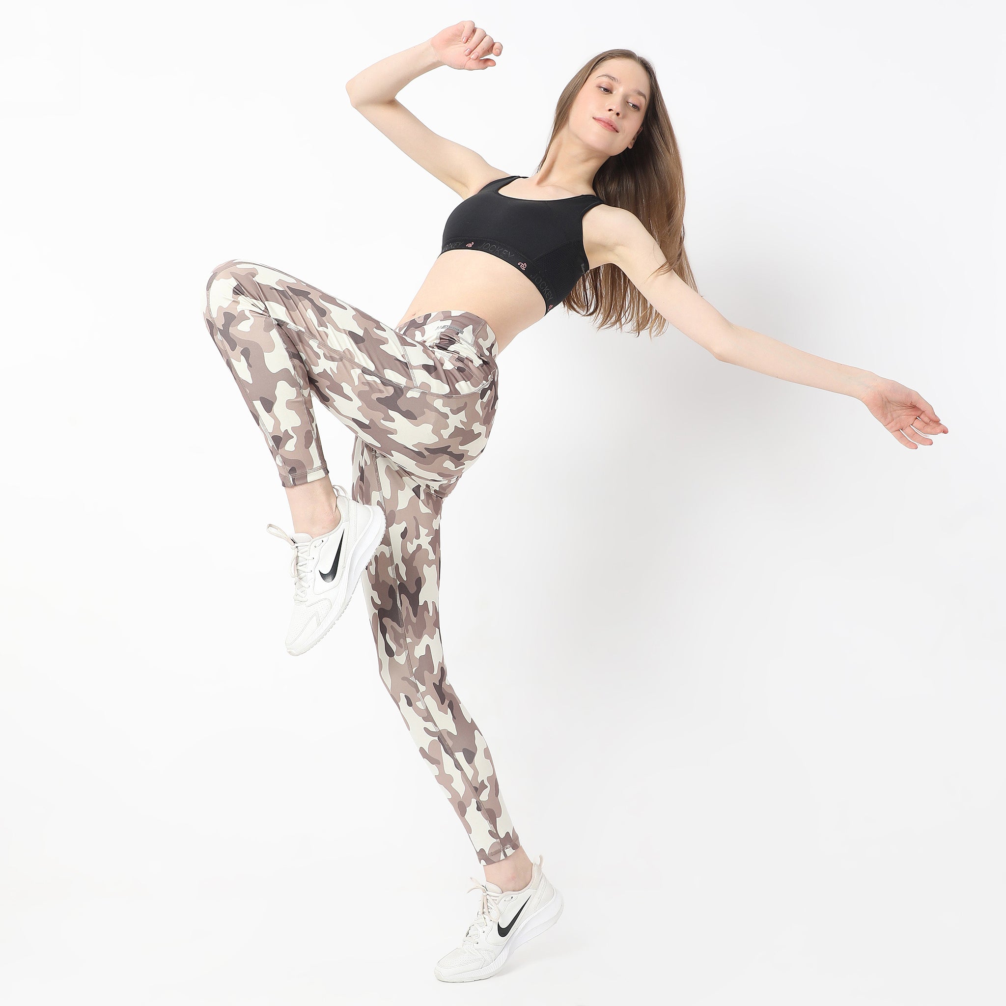 Printed Full Length Slim Fit High Rise Trackpants