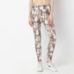Printed Full Length Slim Fit High Rise Trackpants