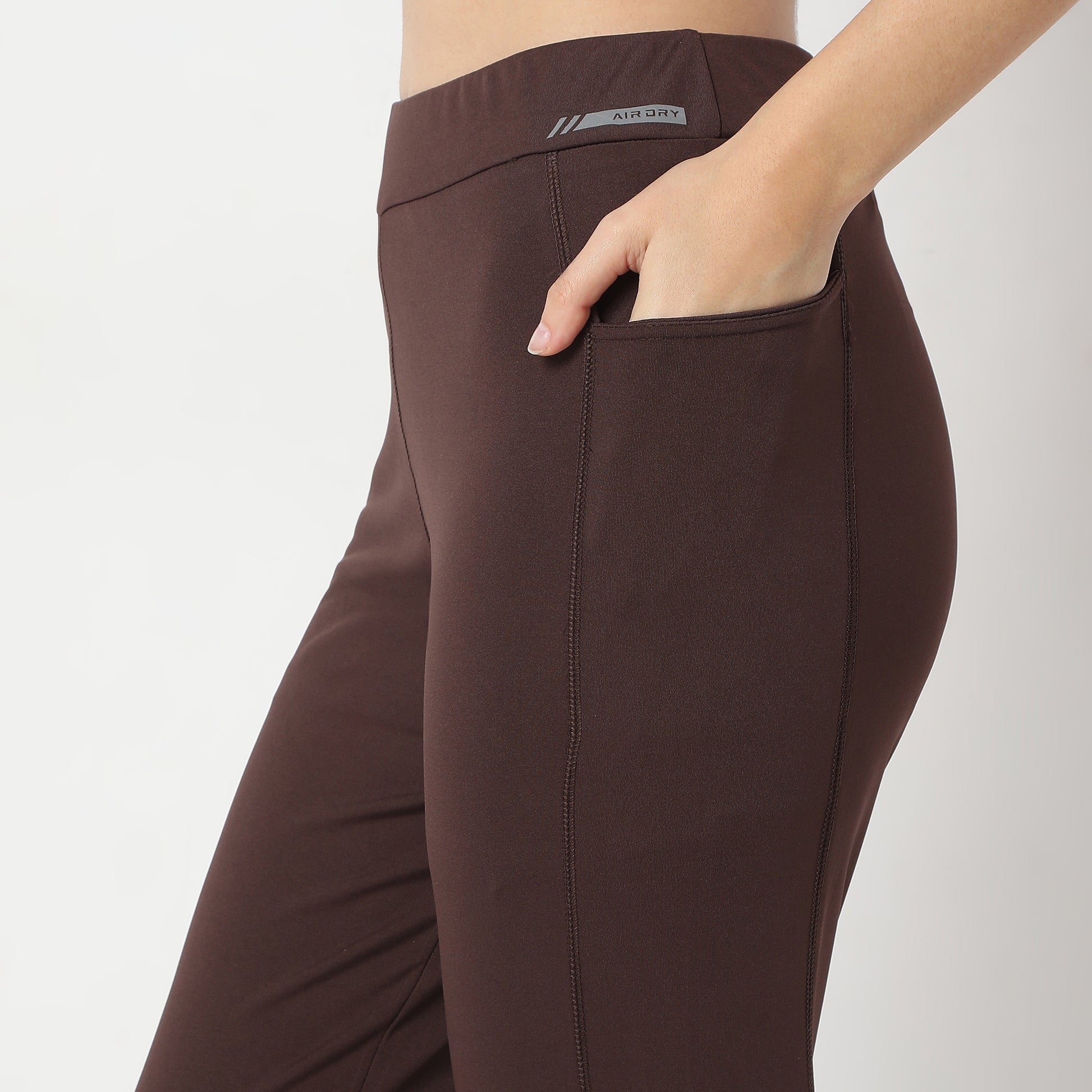 Slim Fit Solid High Rise Leggings