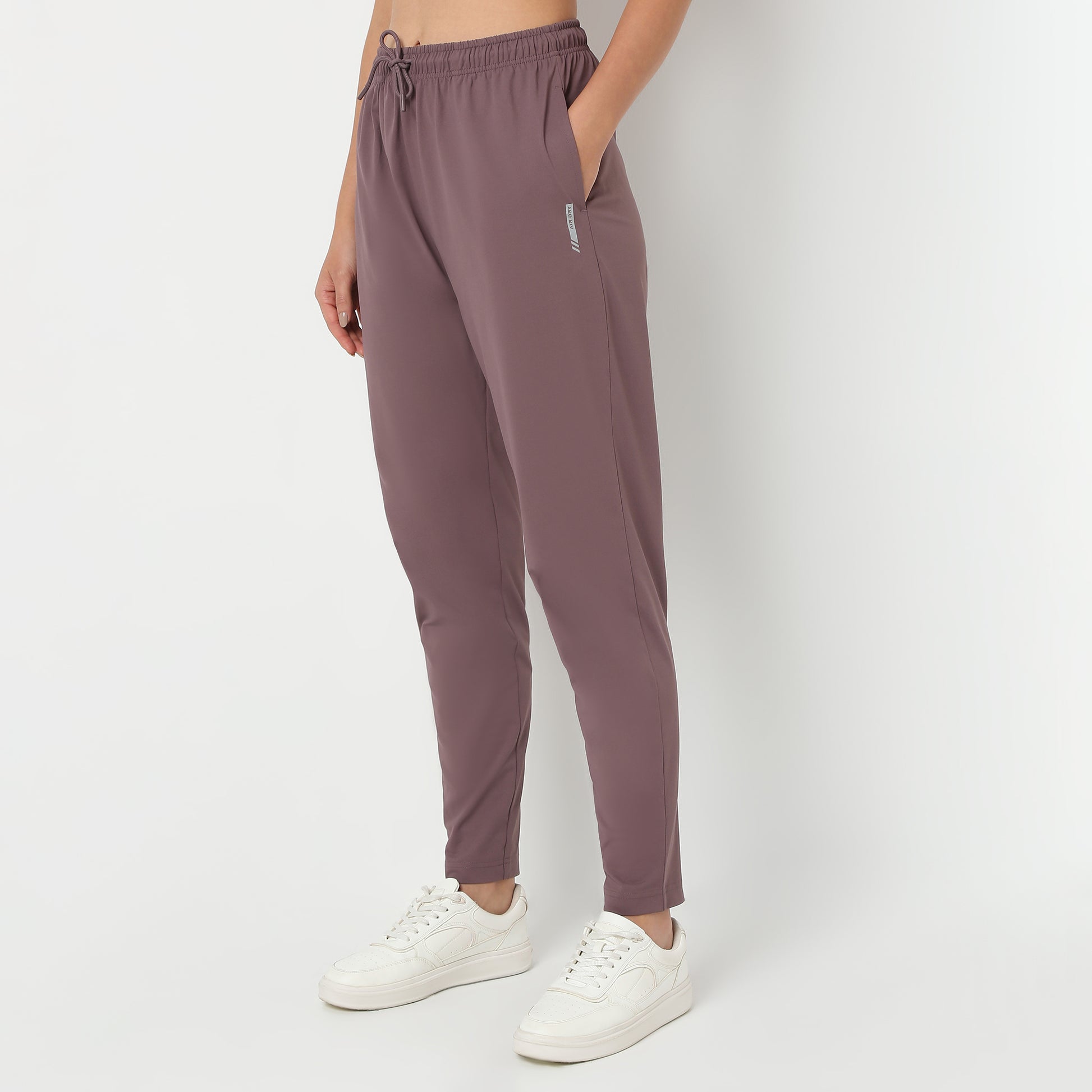 Women Solid Ankle Length Relaxed Fit Active Trackpants