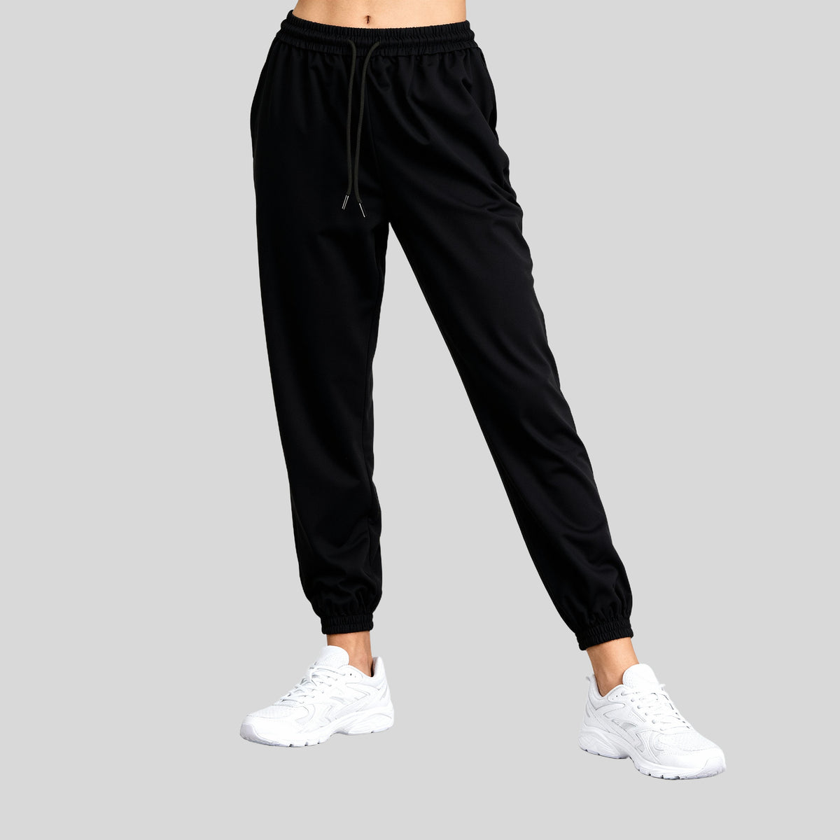 High Rise Active Joggers With Patch Pockets