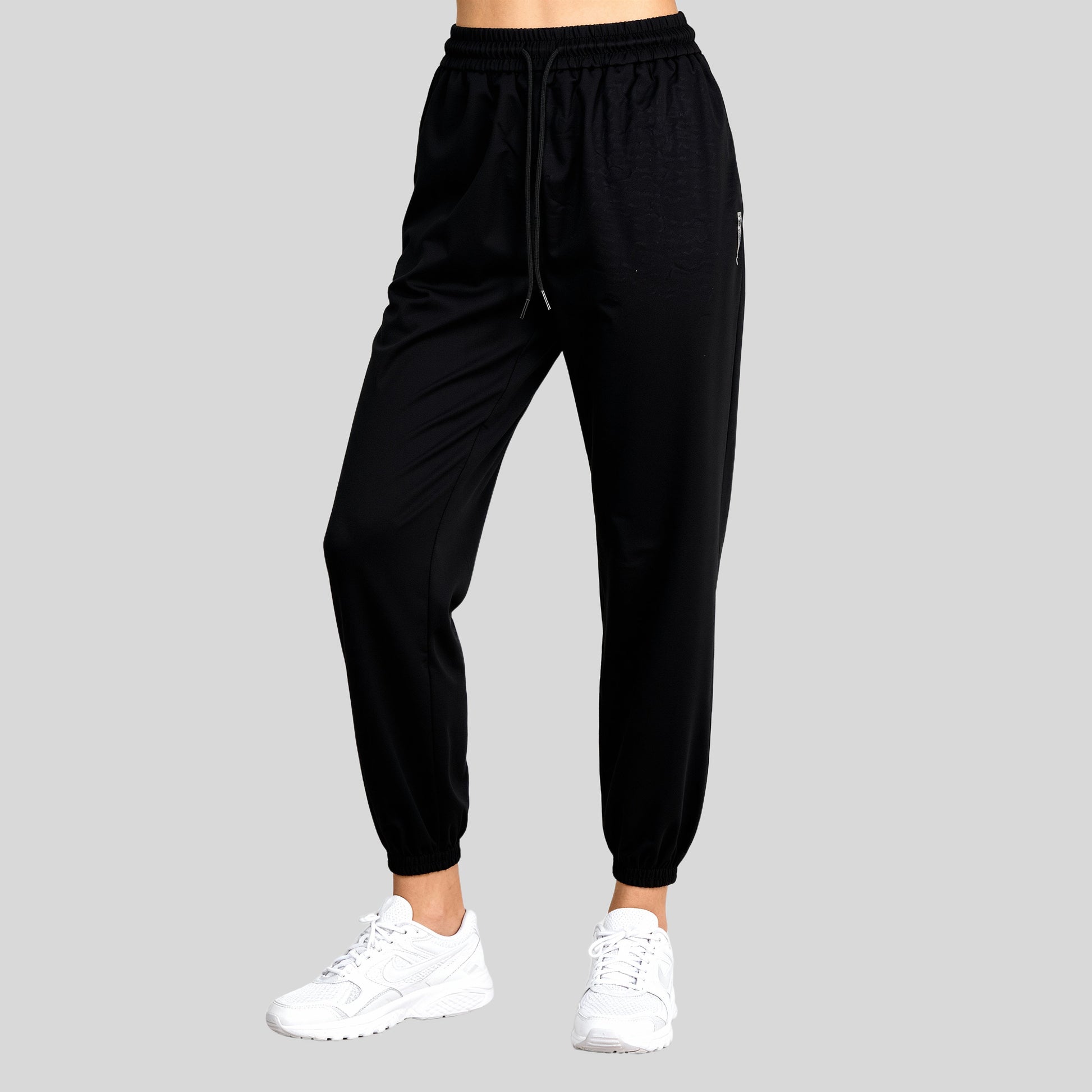 High Rise Active Joggers With Patch Pockets