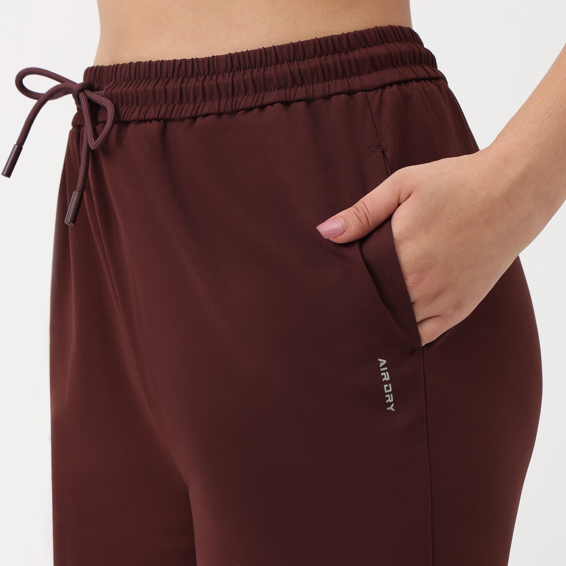 Air Dry High Rise Active Joggers With Patch Pockets