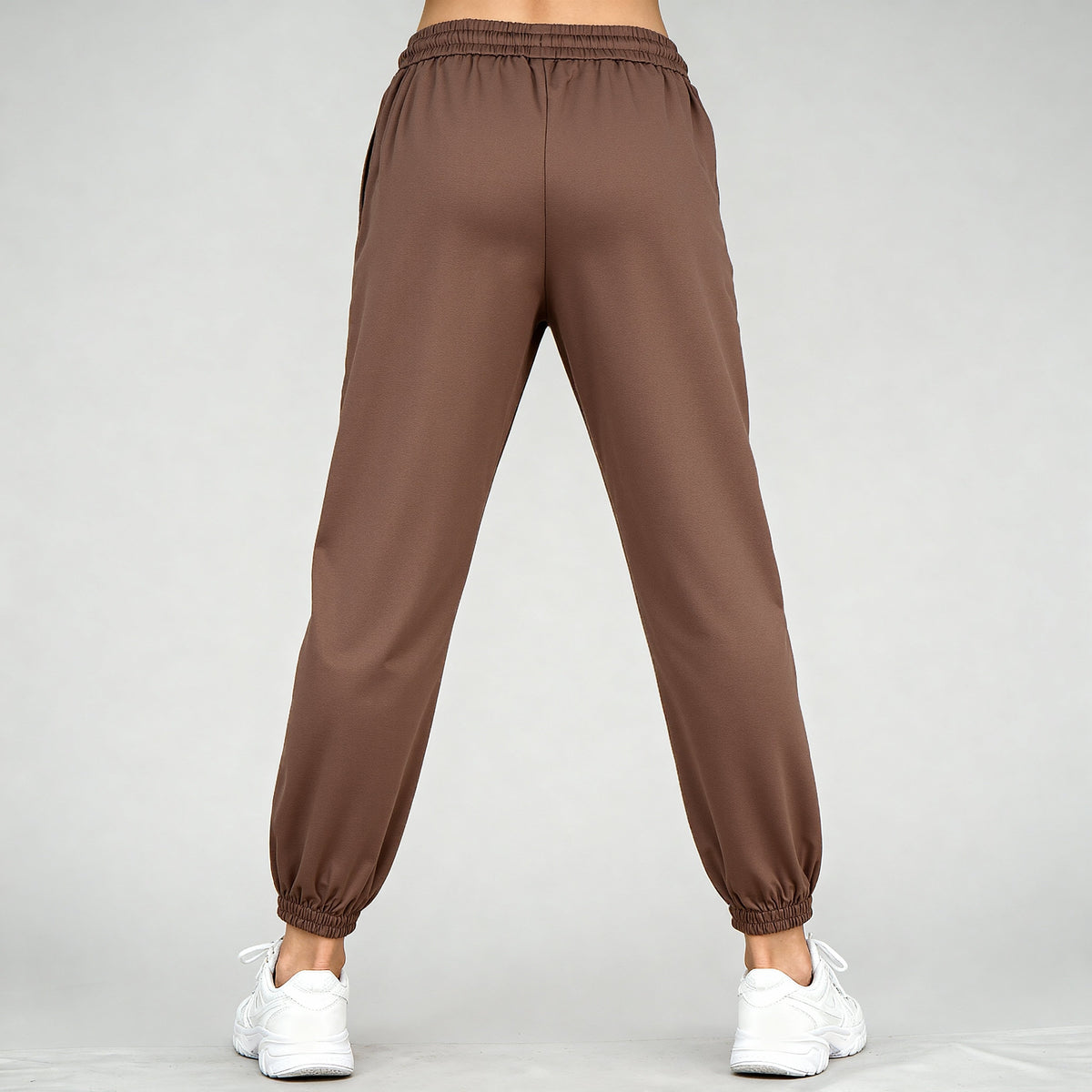 High Rise Active Joggers With Patch Pockets