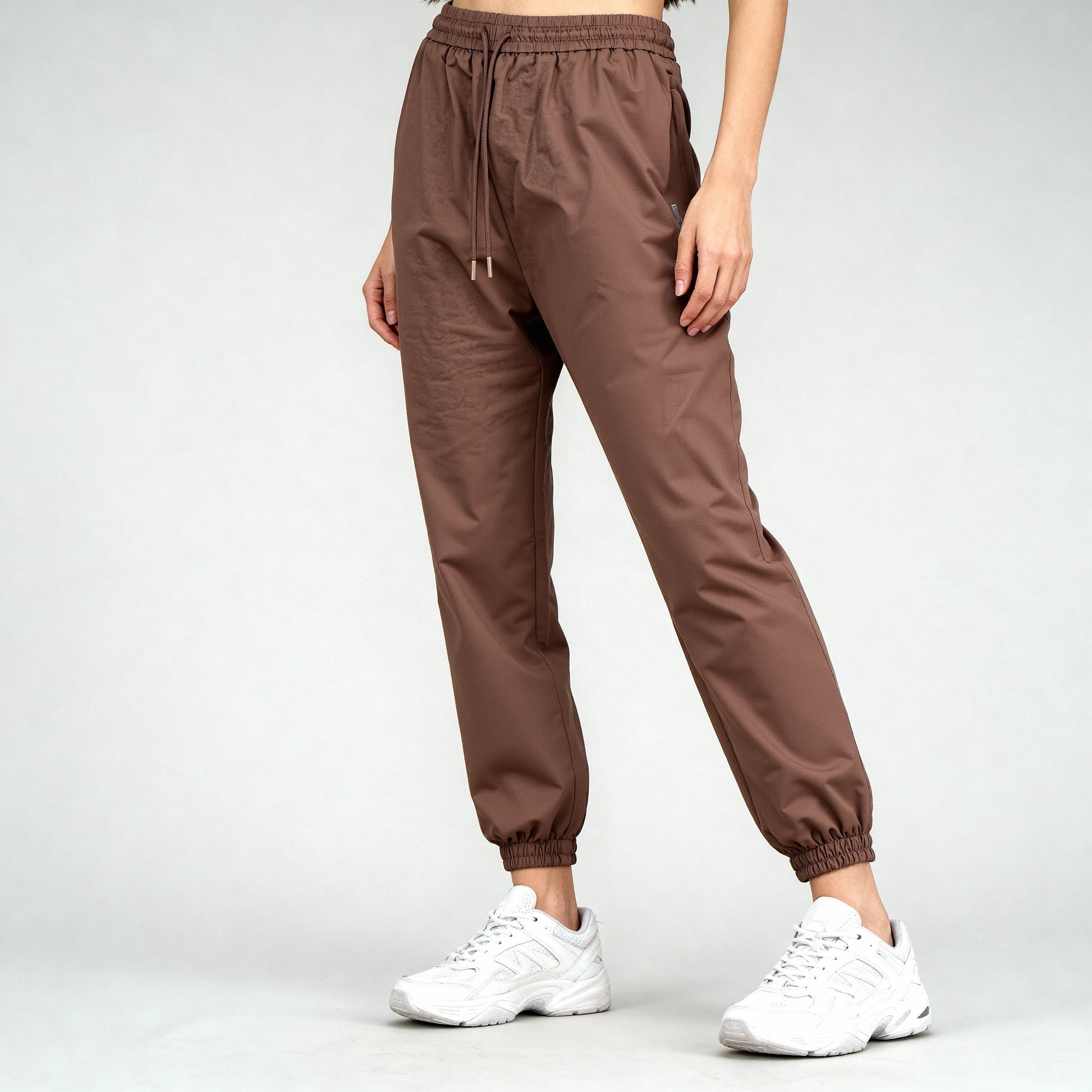 High Rise Active Joggers With Patch Pockets