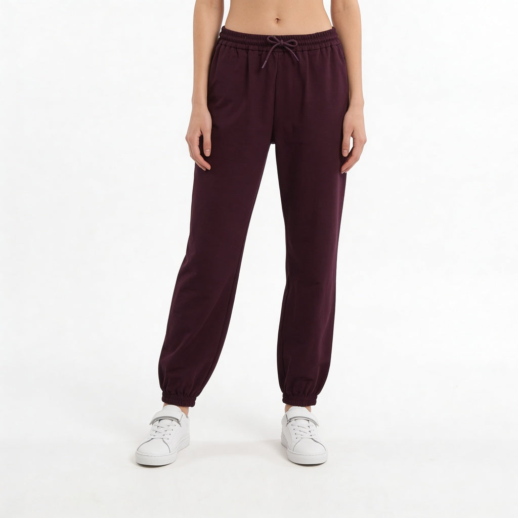 High Rise Solid Joggers