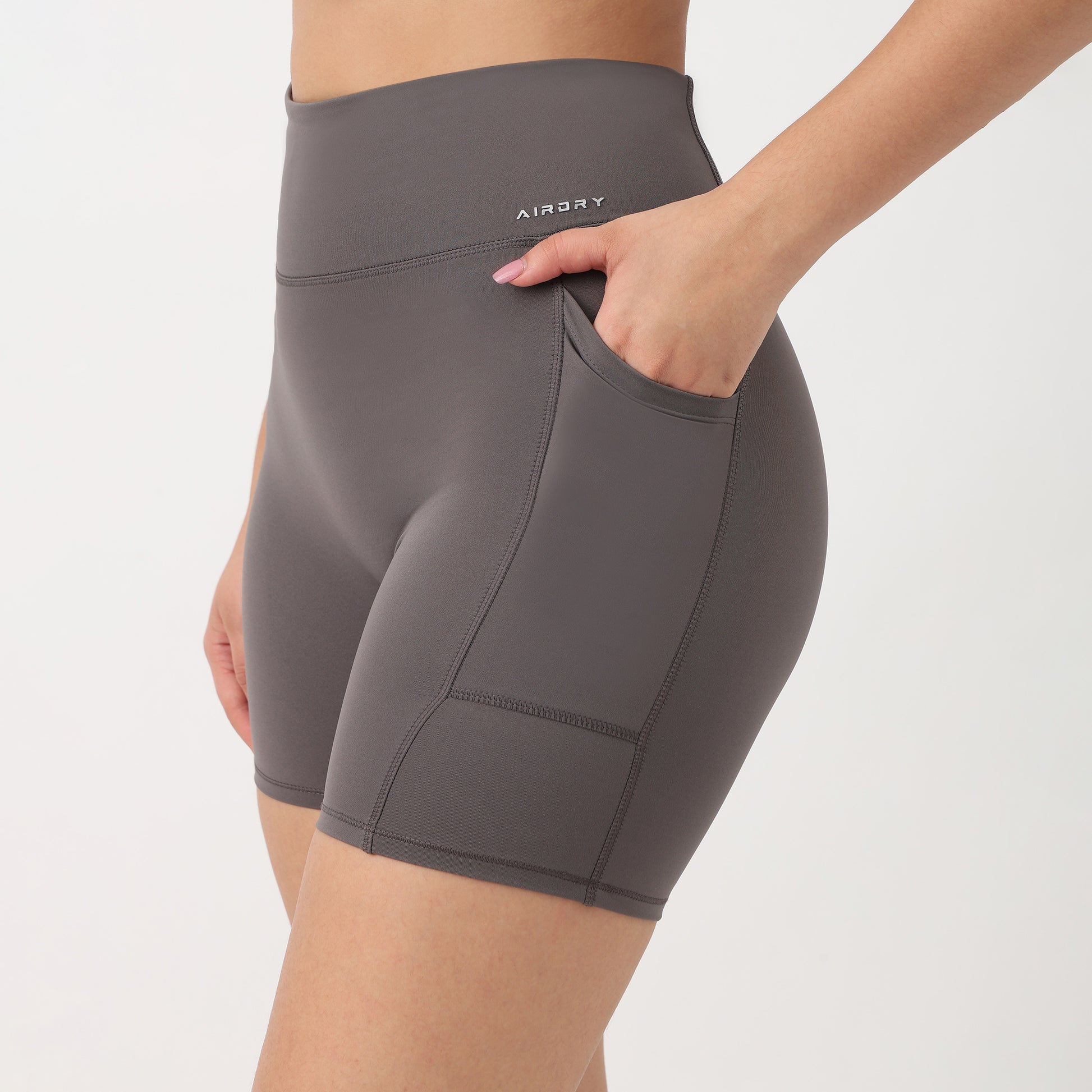Airdry Slim Fit High Rise Active Shorts