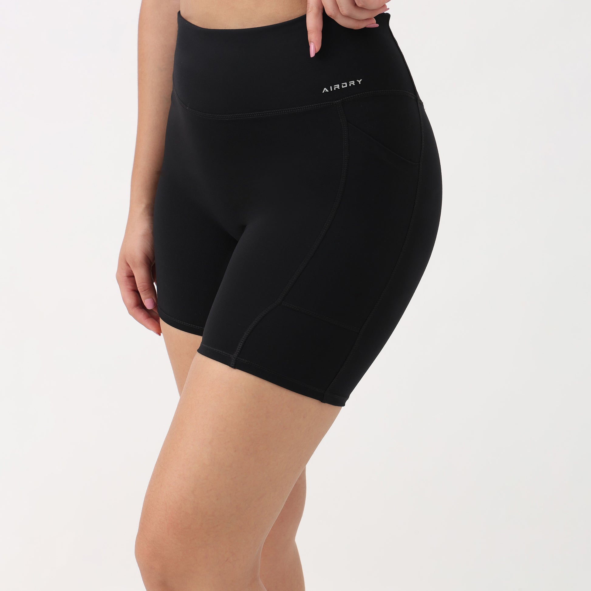 Airdry Slim Fit High Rise Active Shorts
