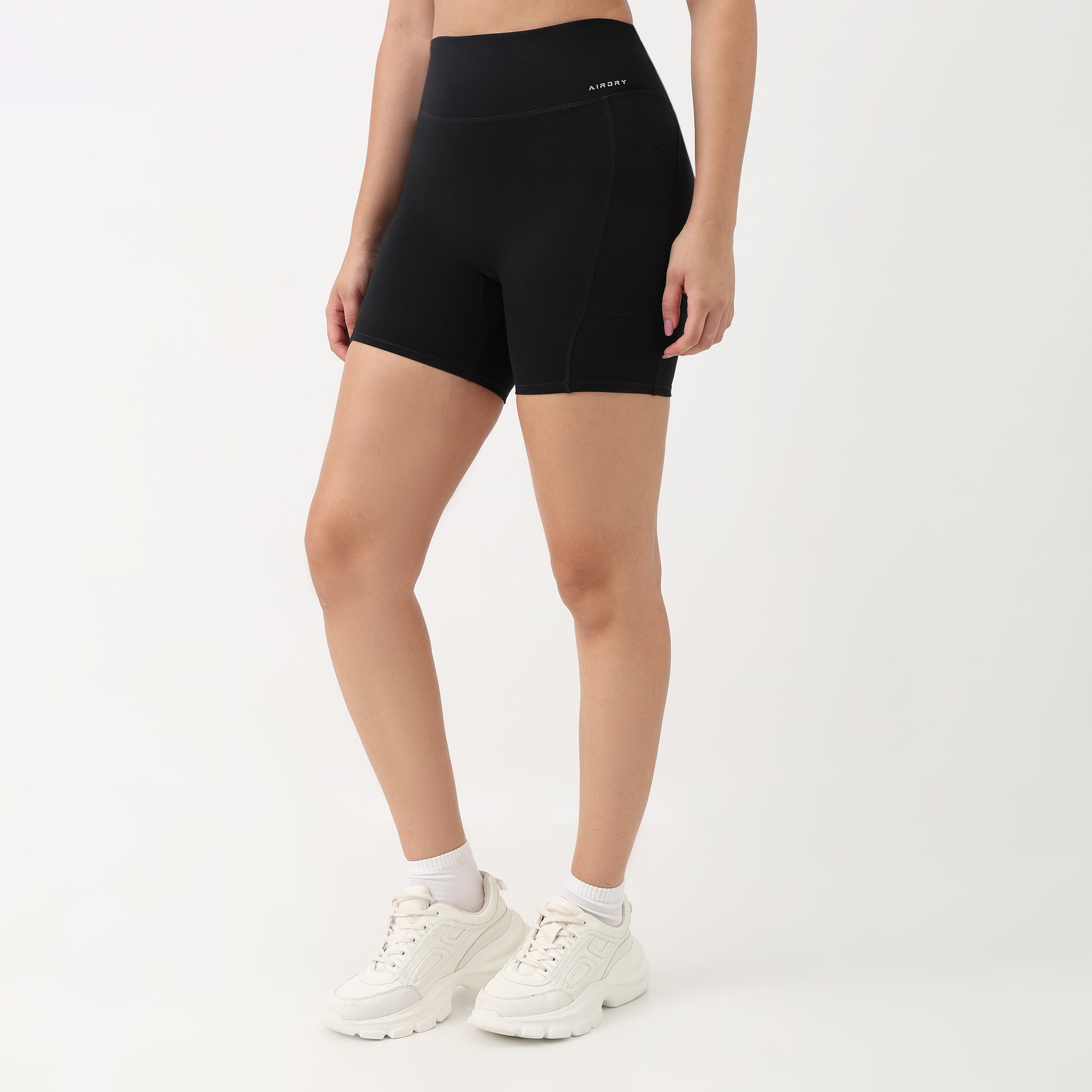 Airdry Slim Fit High Rise Active Shorts