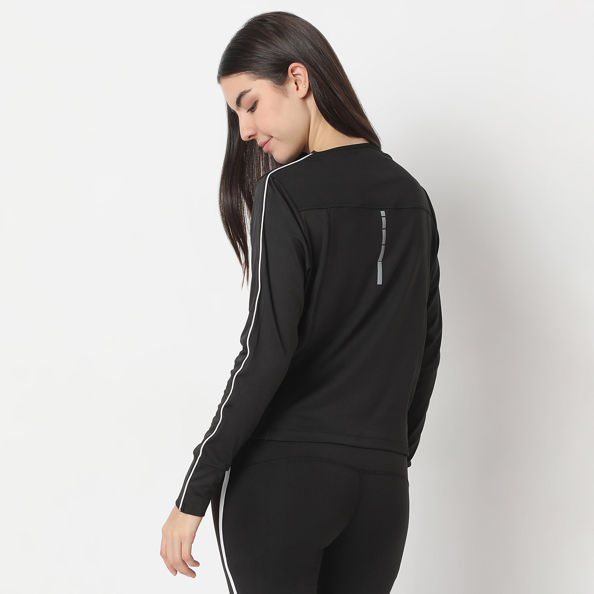 Slim Fit Solid Jacket