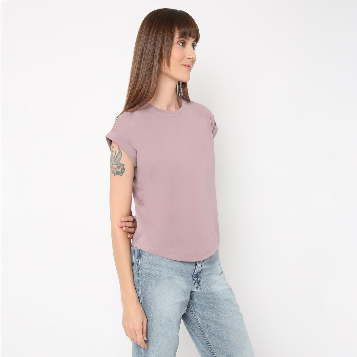 Airdry Solid T-Shirt Suitable For High Performance Activities 