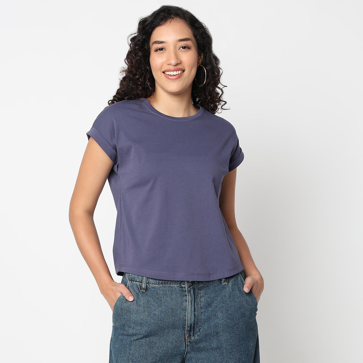Airdry Solid T-Shirt Suitable For High Performance Activities 