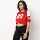 Buy Women Boxy Fit Graphic Short Sleeve T-Shirt  - Style Union