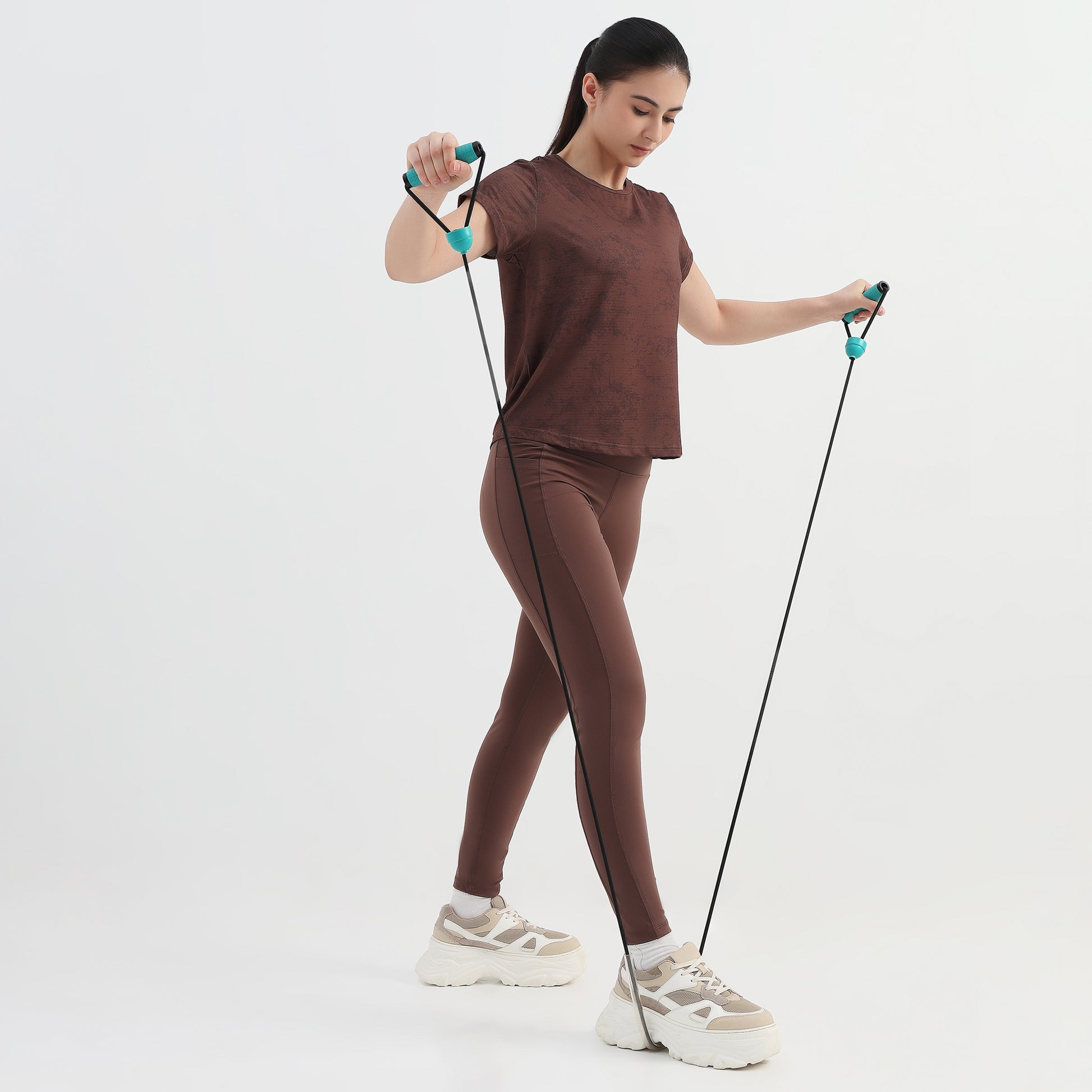 Air Dry Knitted Printed Active T-Shirt