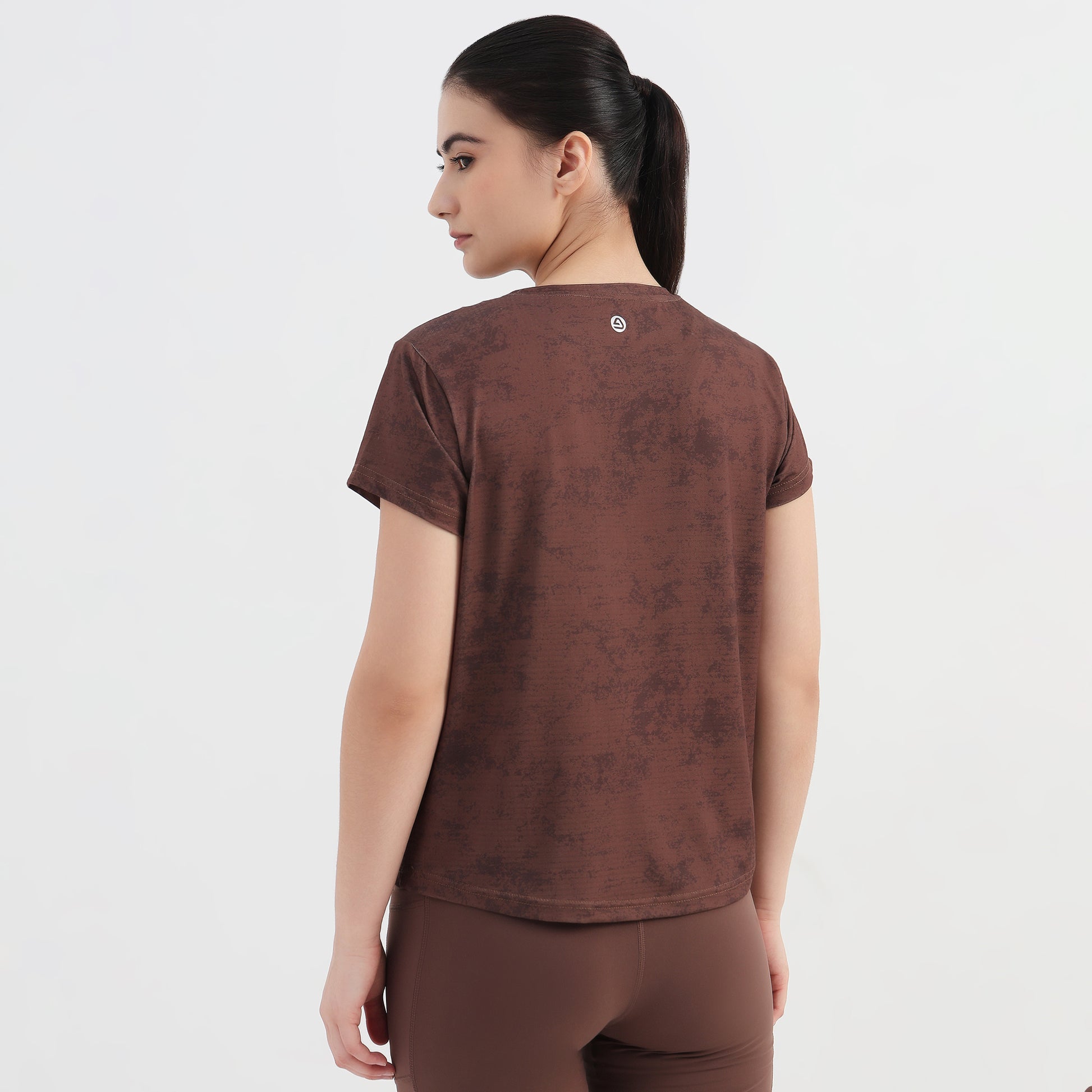 Air Dry Knitted Printed Active T-Shirt