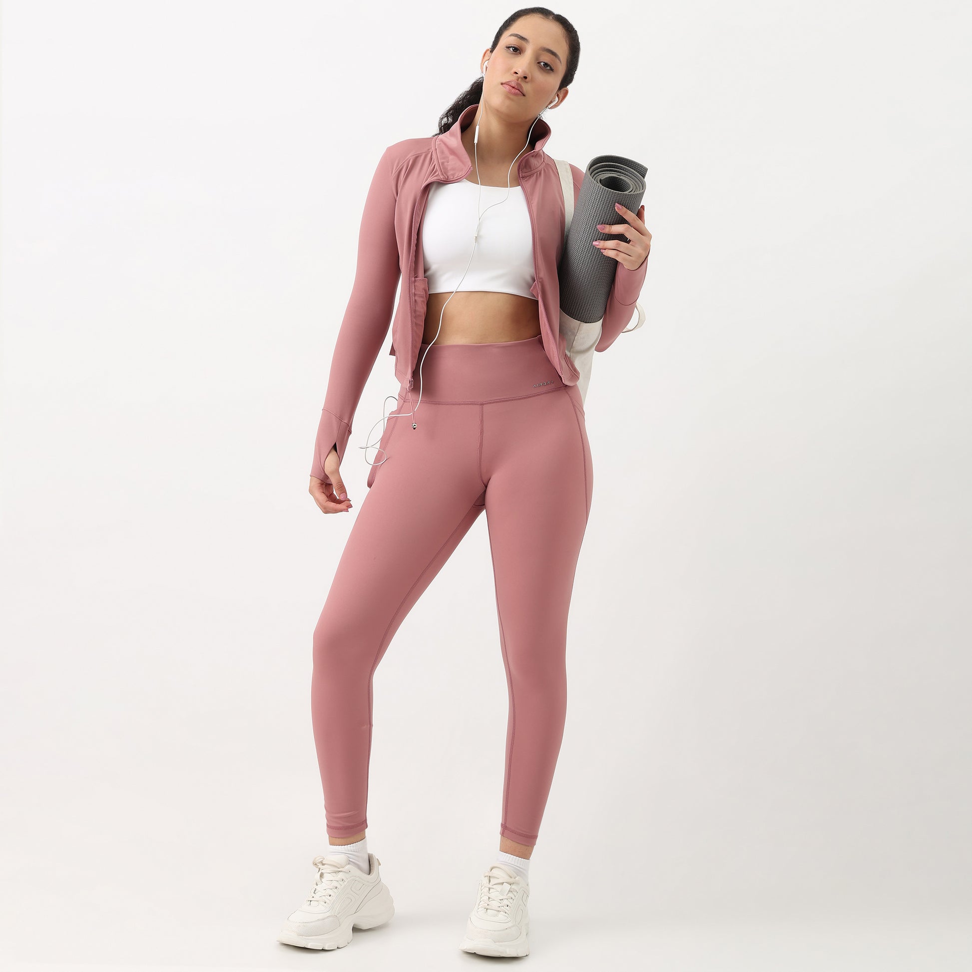 Airdry High Neck Jacket with Front Zipper Opening