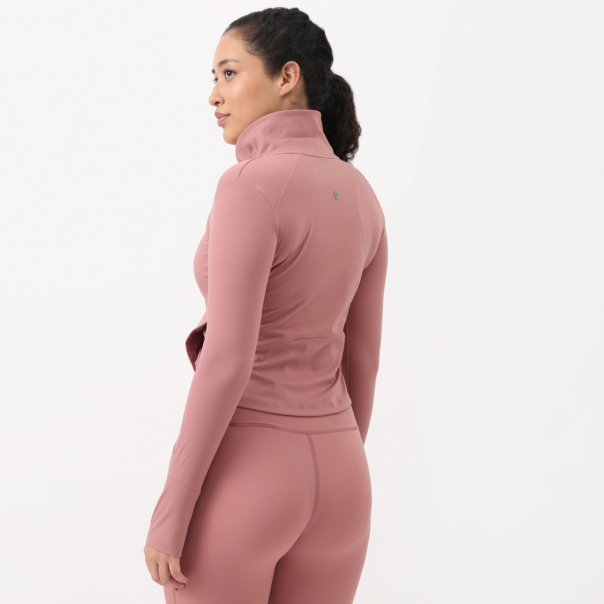 Airdry High Neck Jacket with Front Zipper Opening