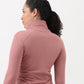 Airdry High Neck Jacket with Front Zipper Opening