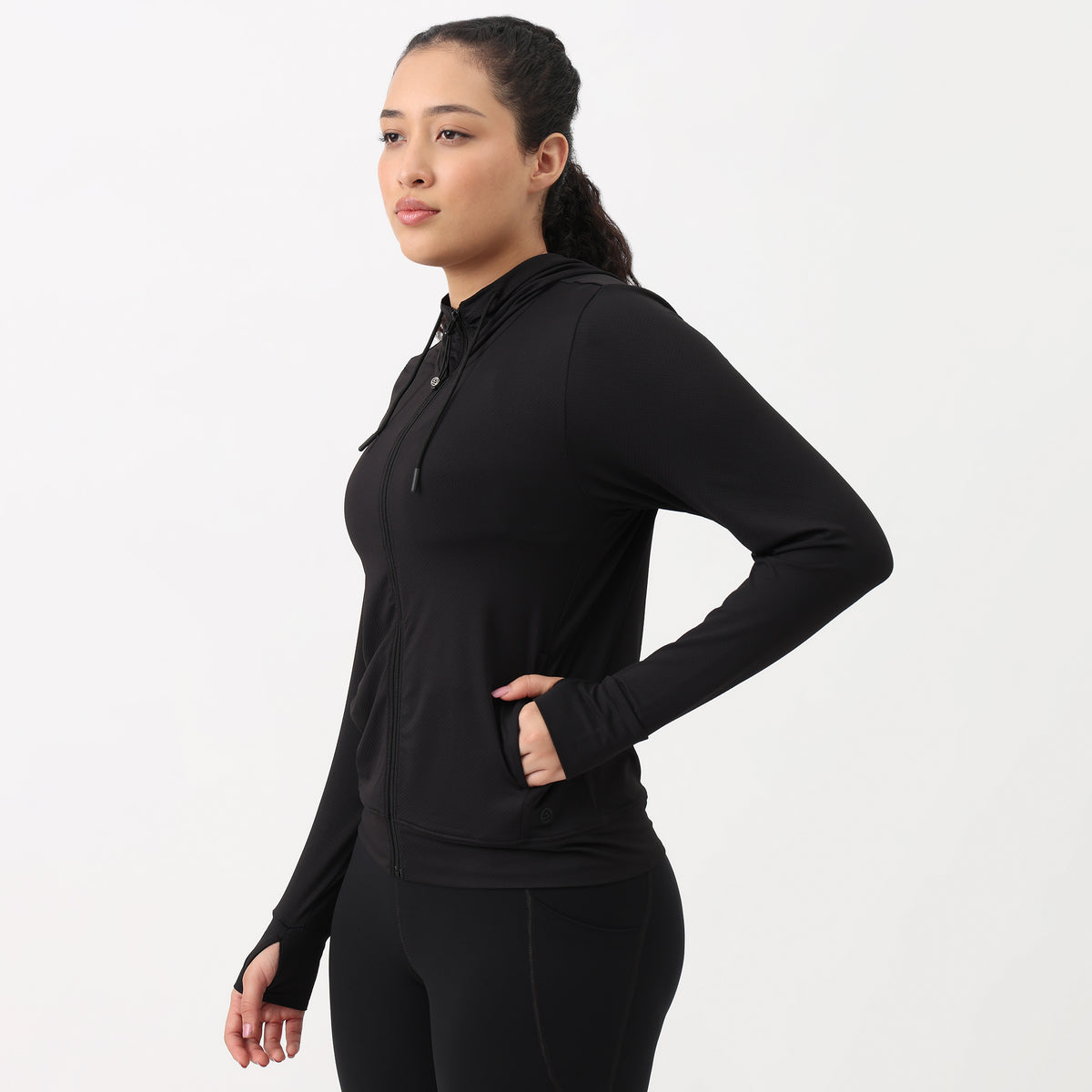 Airdry Solid Hoodie Jacket